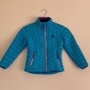 Snozu Teal and Purple Kids Puffer Jacket